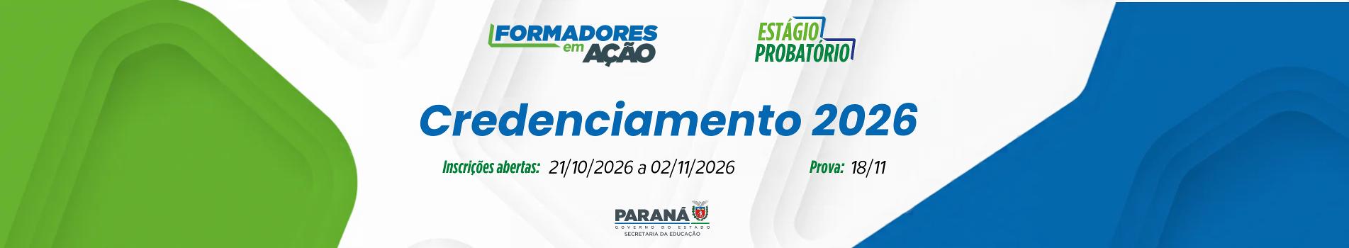 Banner Formadores em Ação - Credenciamento 2026