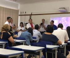 Visita do Secretário de Educação ao CEEP Maria Lydia Cescato Bomtempo