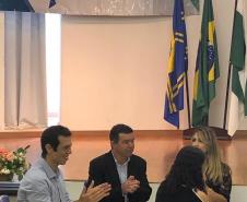 Visita do Secretário de Educação ao CEEP Maria Lydia Cescato Bomtempo