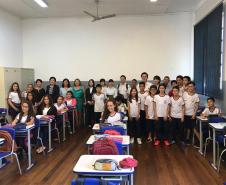 Visita do cônsul do Japão ao CE Barão do Rio Branco em Assaí