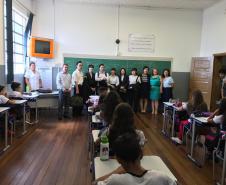 Visita do cônsul do Japão ao CE Barão do Rio Branco em Assaí