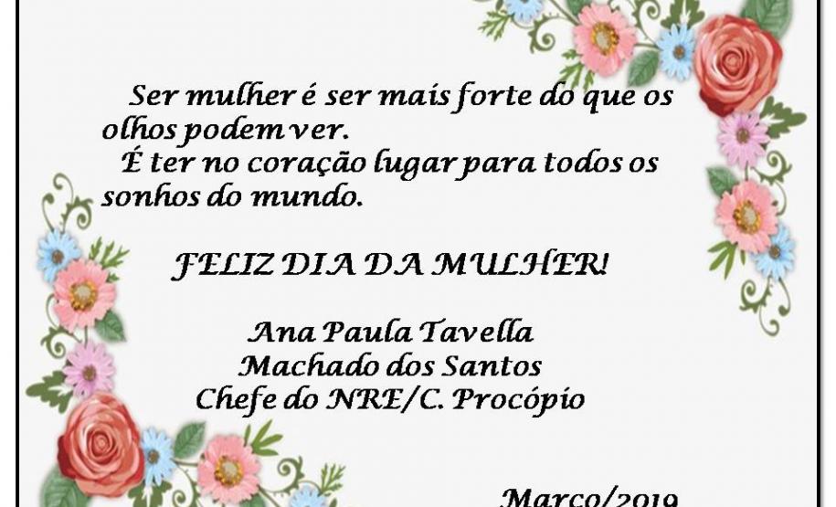 Feliz Dia da Mulher